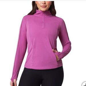 NWT Mondetta active wear quarter zip top jacket long sleeve top size L